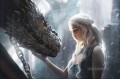 Daenerys Targaryen und Dragon Spiel der Throne